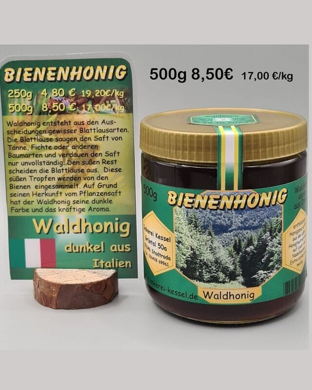 Waldhonig dunkel Italien 500g Waldhonig dunkel Italien 500g