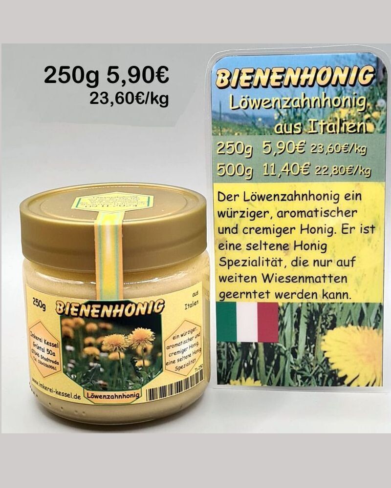 Löwenzahnhonig Italien 250g