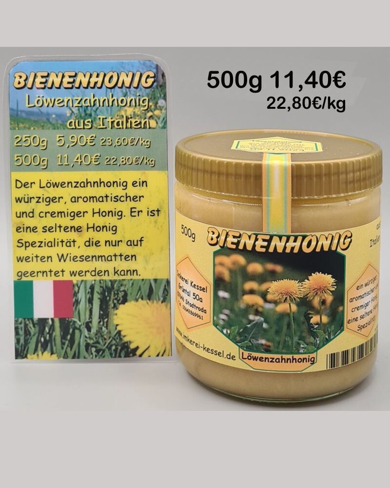 Löwenzahnhonig Italien 500g