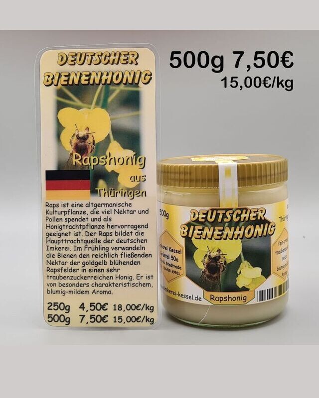 Rapshonig Deutschland 500g Rapshonig Deutschland 500g