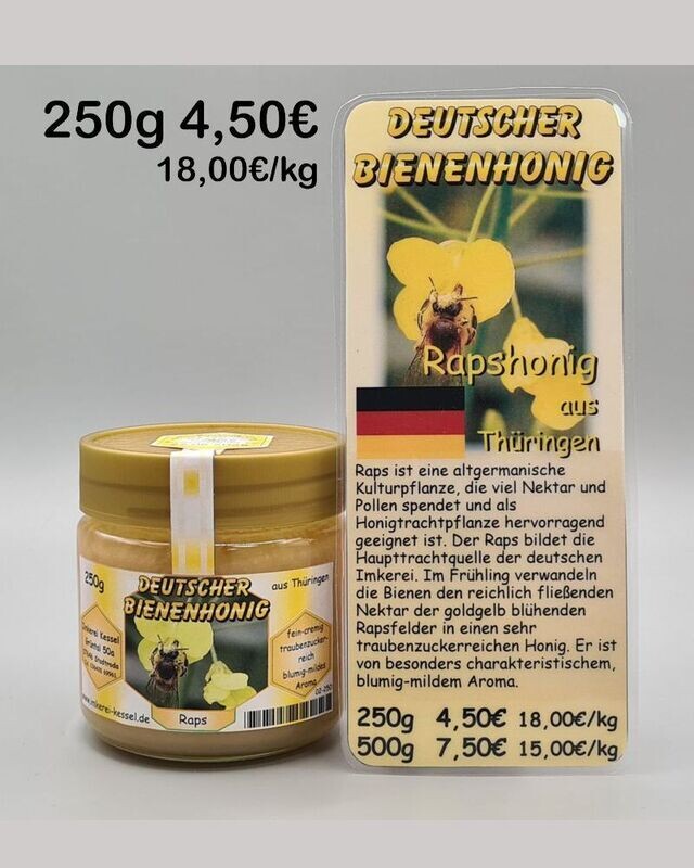 Rapshonig Deutschland 250g Rapshonig Deutschland 250g