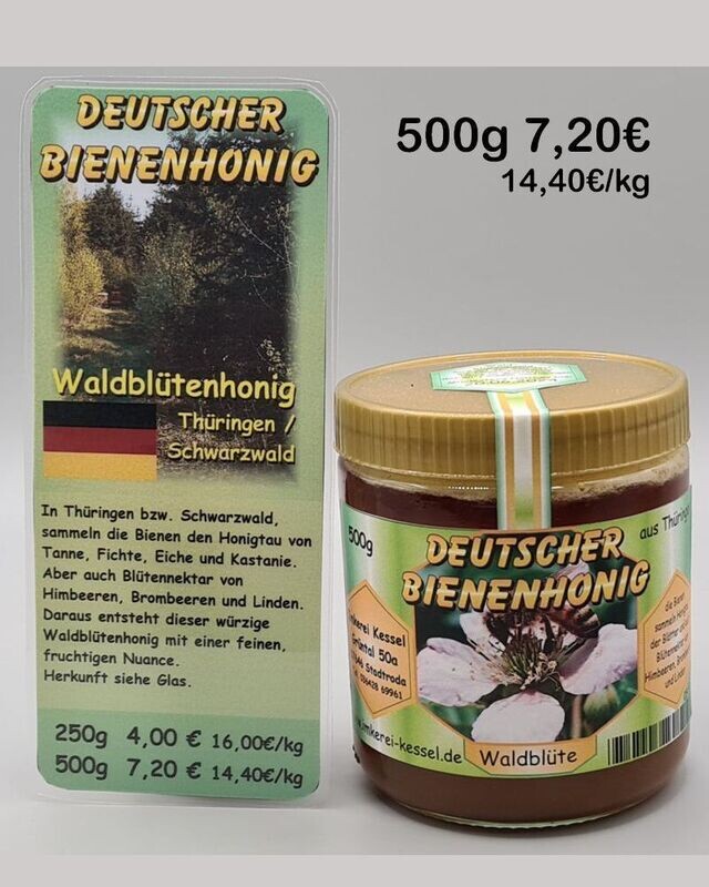 Waldblütenhonig Deutschland 500g Waldblütenhonig Deutschland 500g