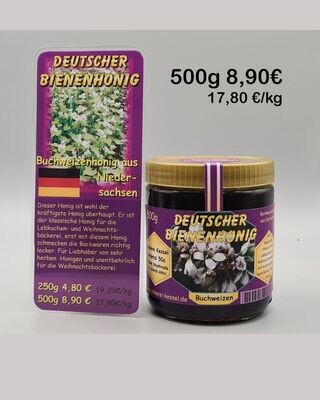 Buchweizenhonig Deutschland 500g