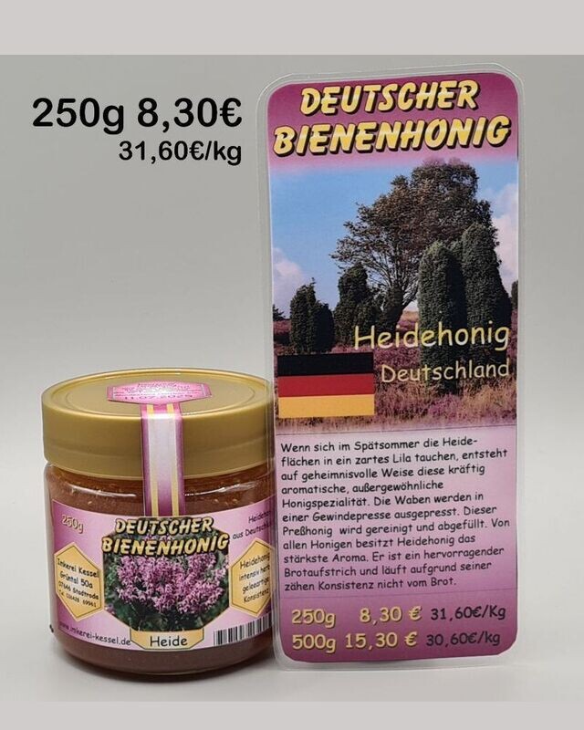 Heidehonig Deutschland 250g Heidehonig Deutschland 250g