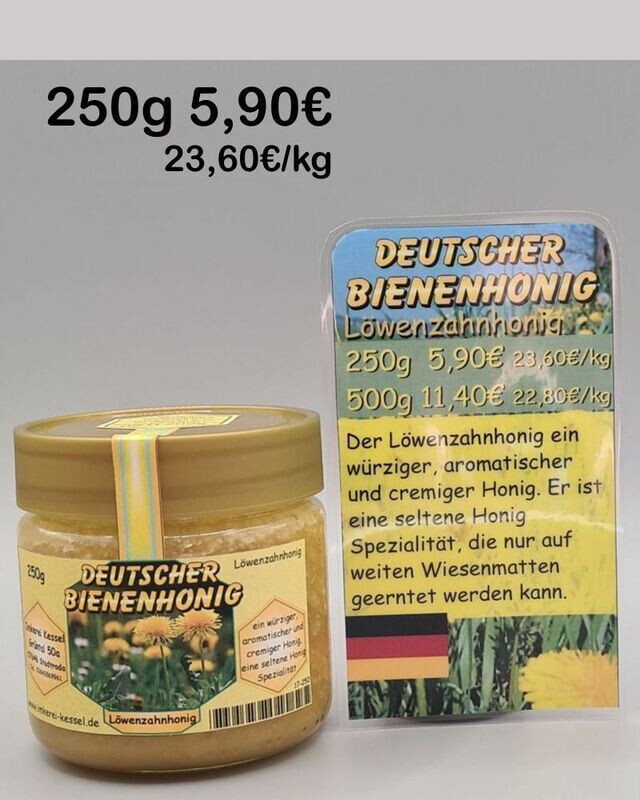 Löwenzahnhonig Deutschland 250g Löwenzahnhonig Deutschland 250g