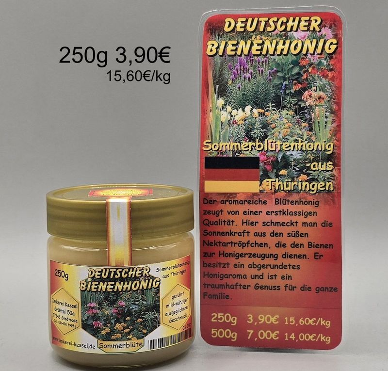 Sommerblütenhonig Deutschland 250g Sommerblütenhonig Deutschland 250g
