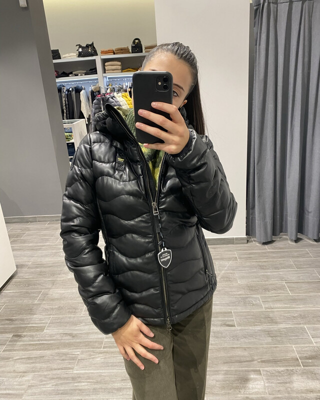 Piumino in pelle Blauer