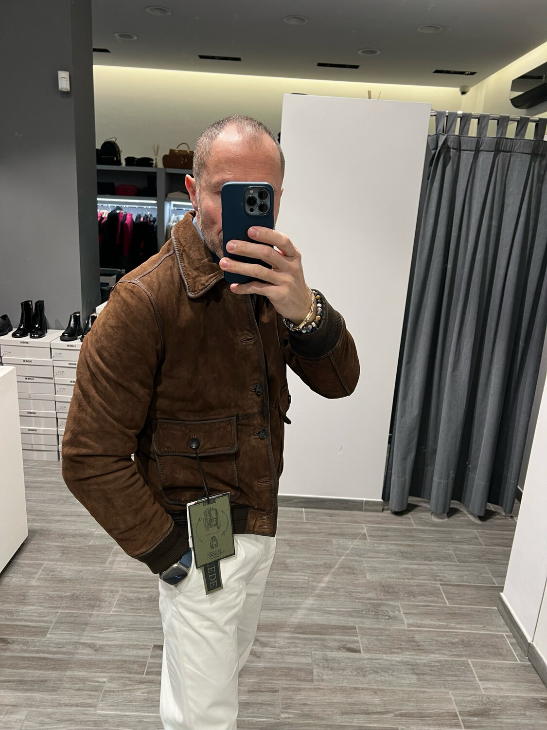 Giubbino in camoscio The Jack