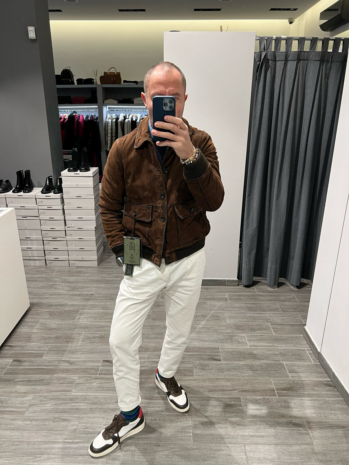 Giubbino in camoscio The Jack