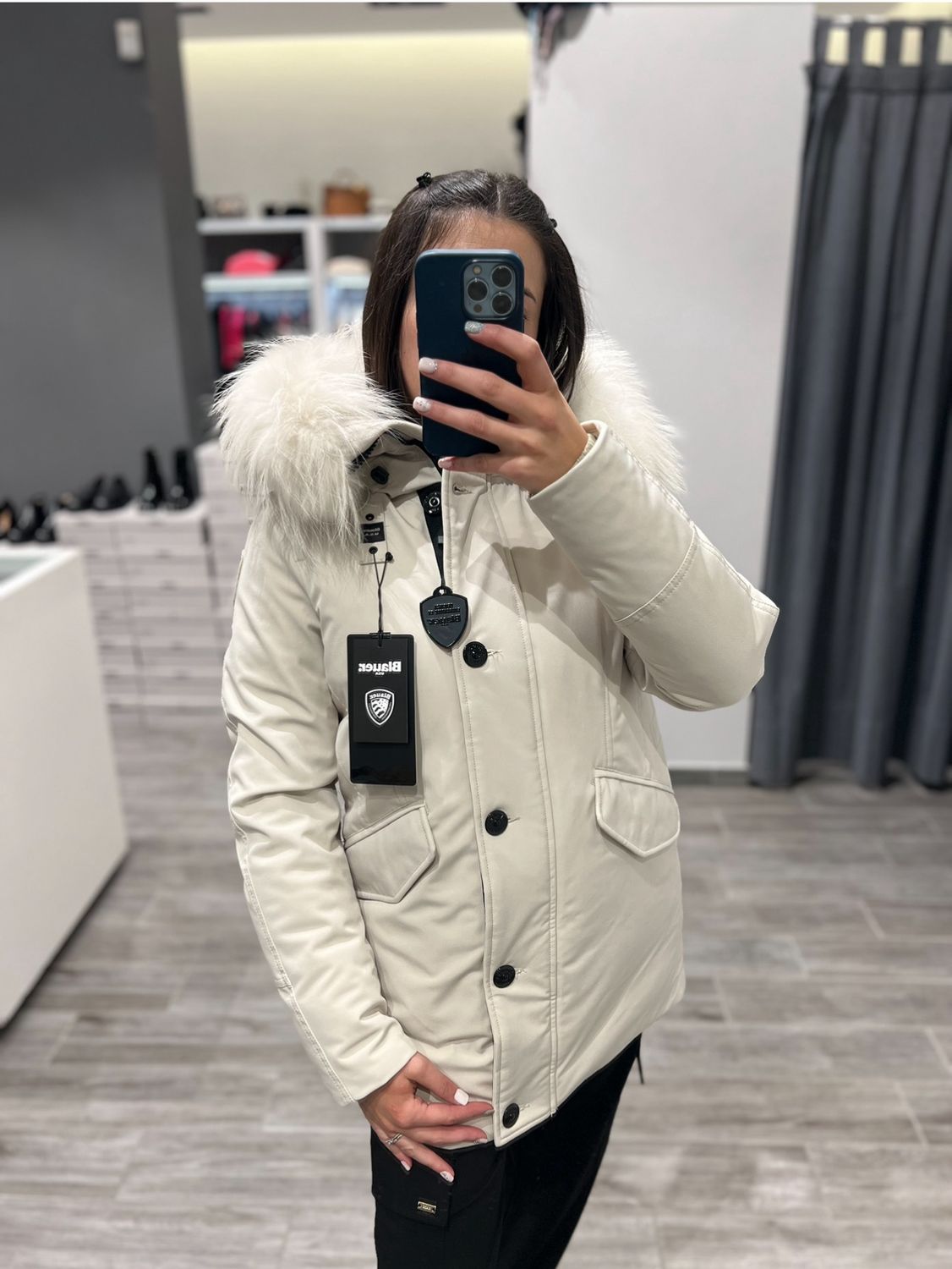 Parka in neoprene Blauer