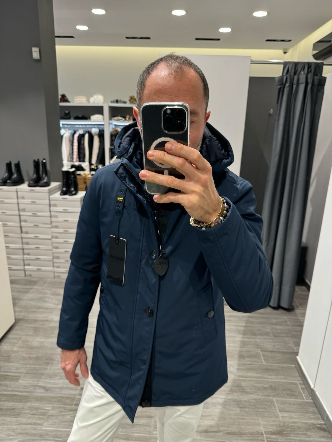 Parka in neoprene Blauer