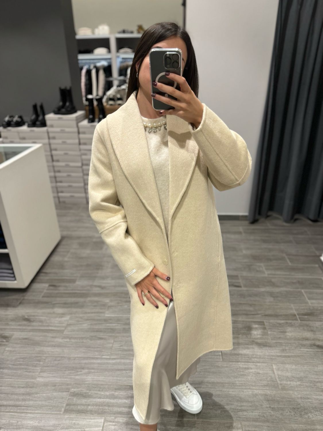 Cappotto misto lana Nenette