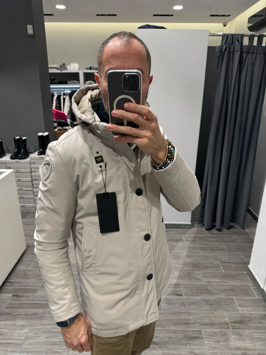 Parka in neoprene Blauer