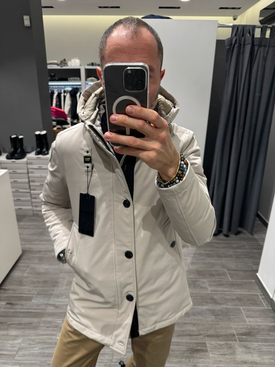 Parka in neoprene Blauer