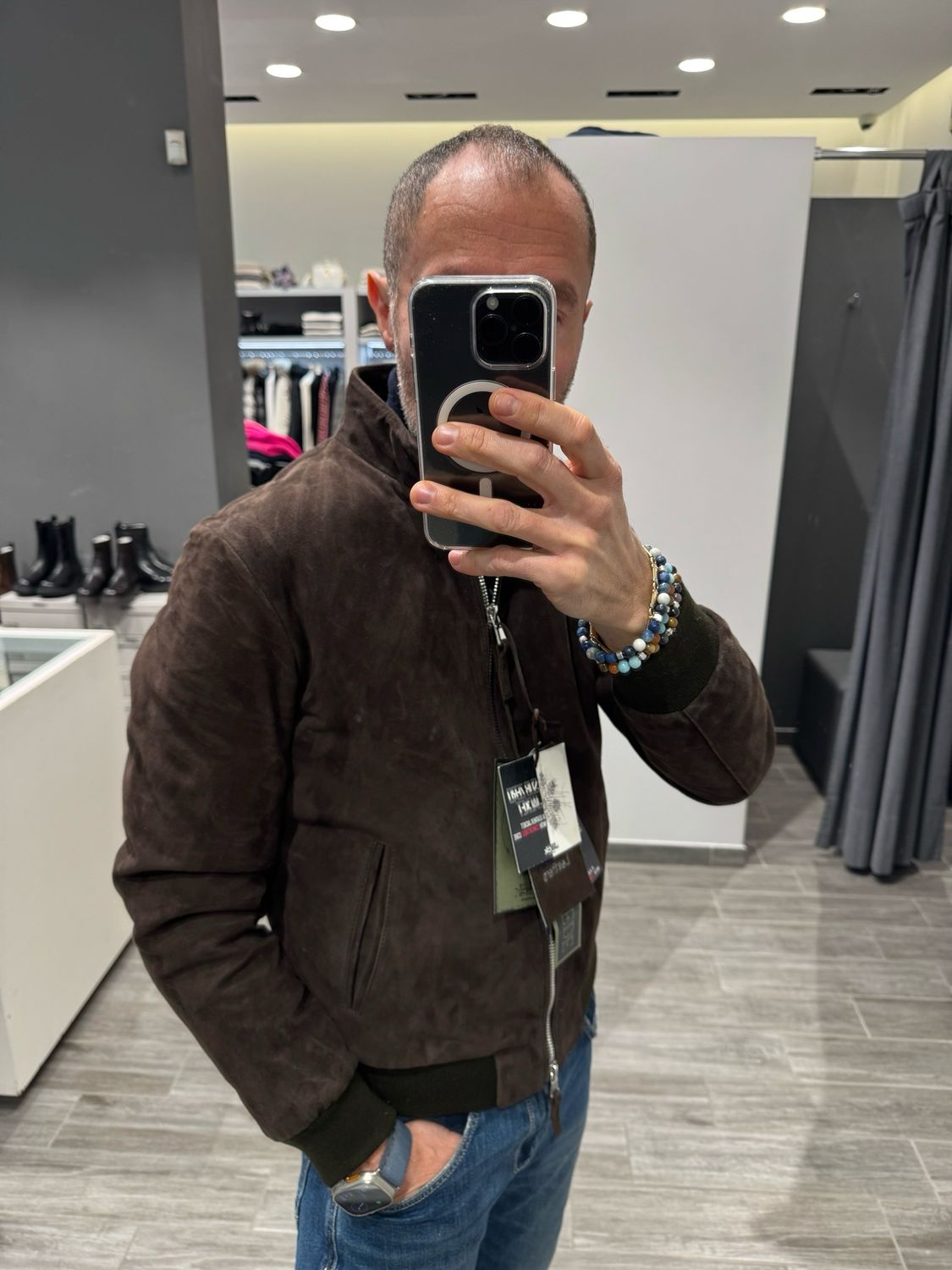 Giaccone in camoscio The Jack