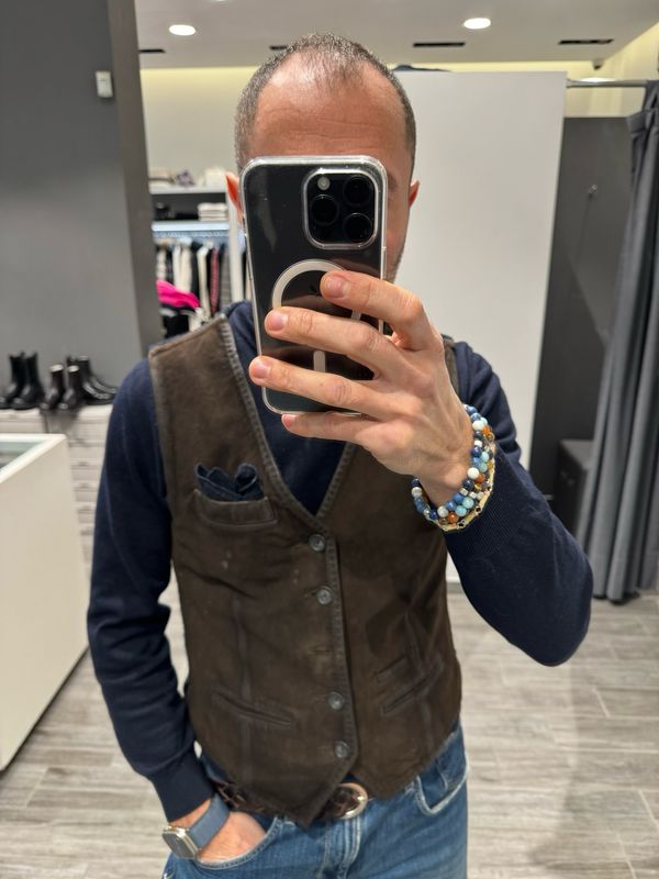 Gilet camoscio e lana The Jack