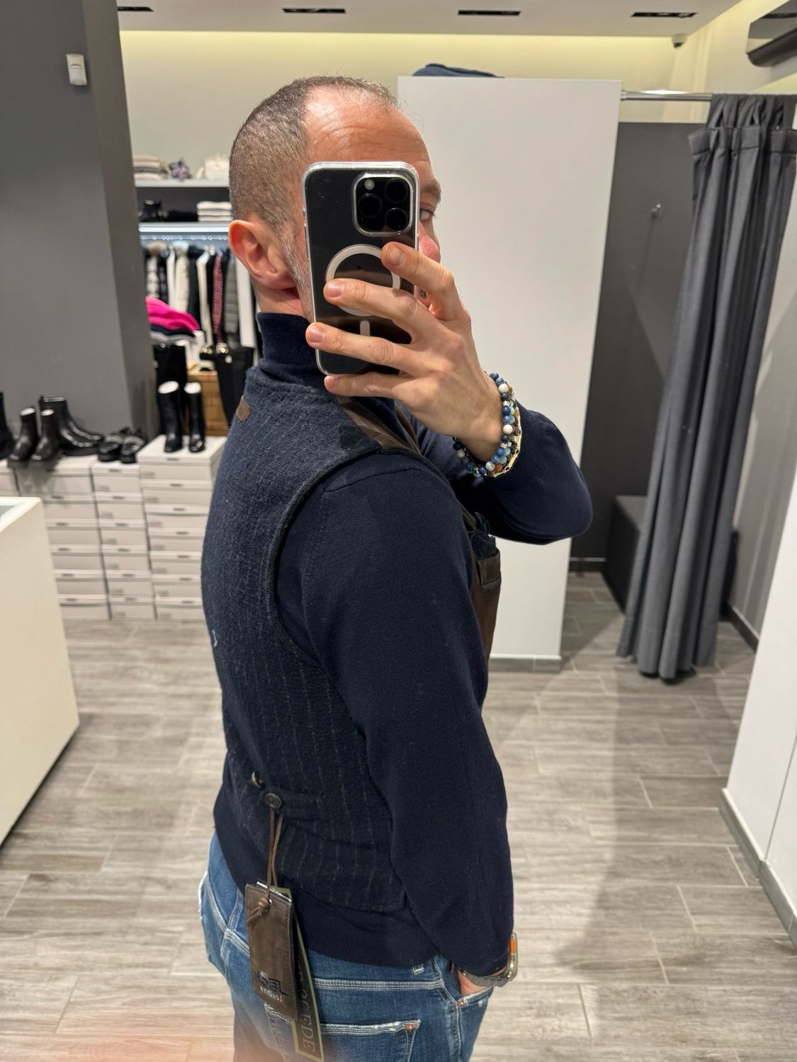 Gilet camoscio e lana The Jack