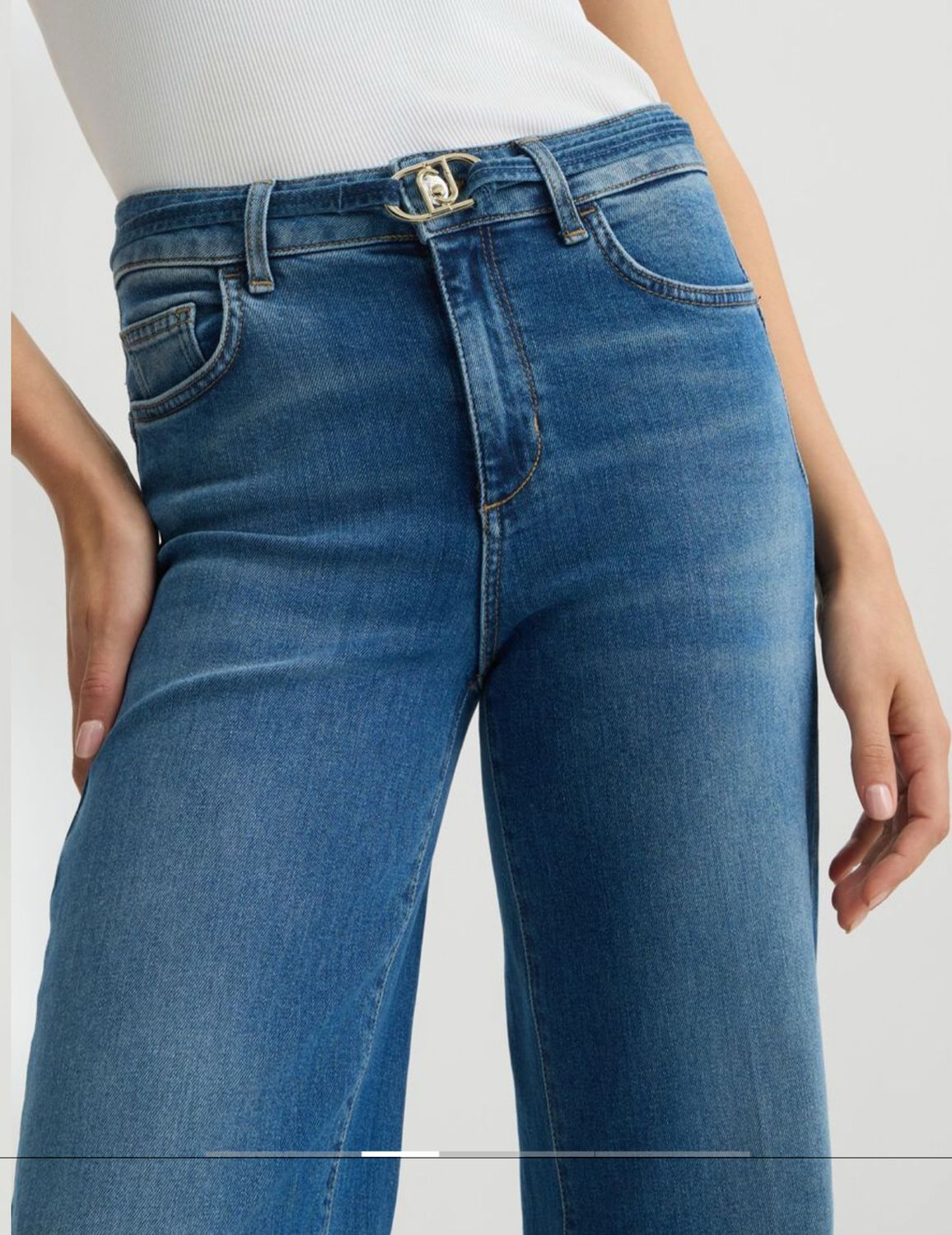 New Jeans a palazzo con cintura LIU JO