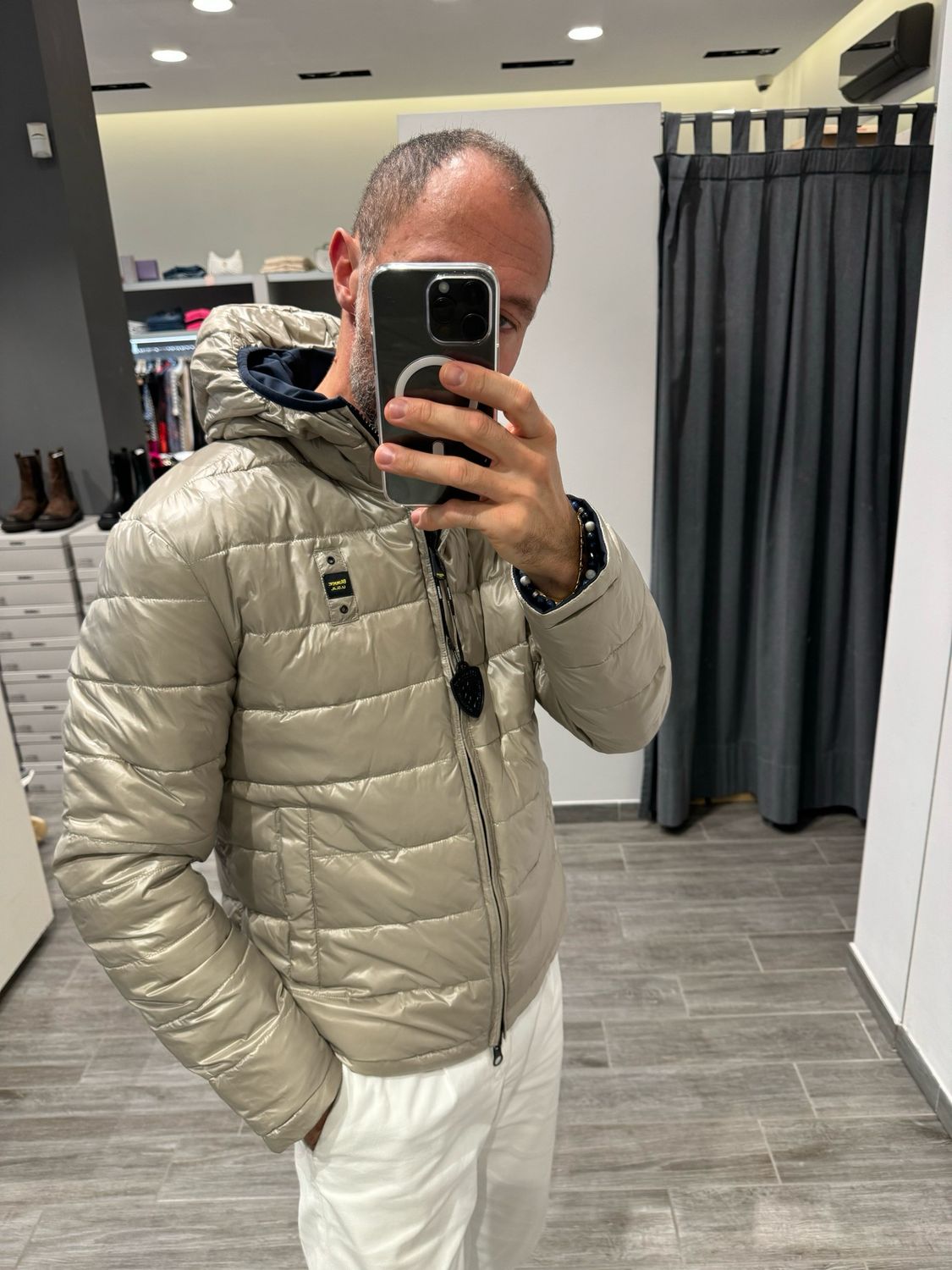 Piumino in neoprene reversibile Blauer in ovatta