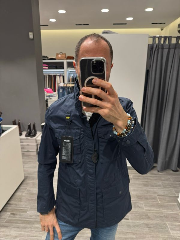 Field Jacket in cotone e nylon Blauer