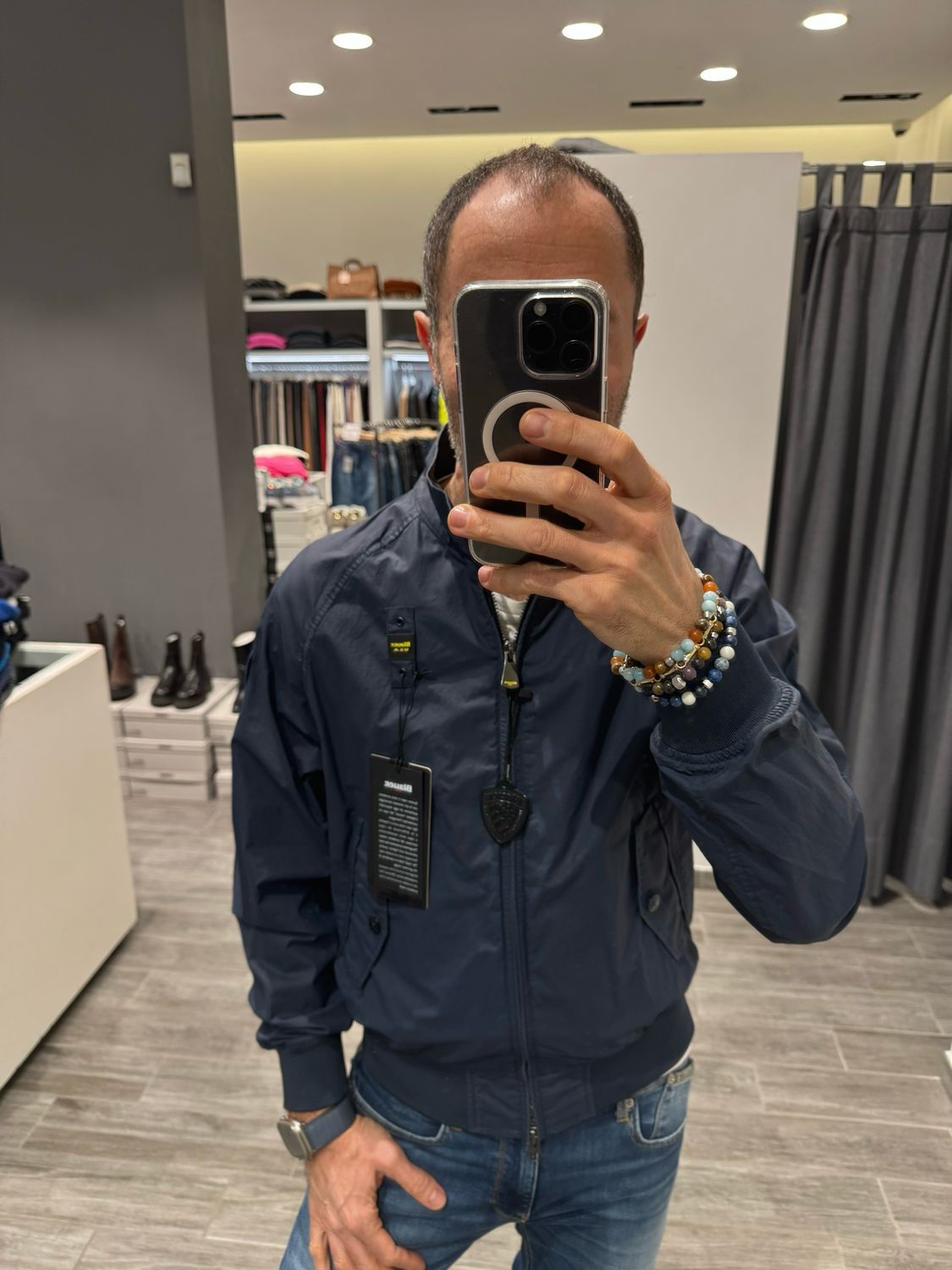Giubbino in cotone e nylon Blauer