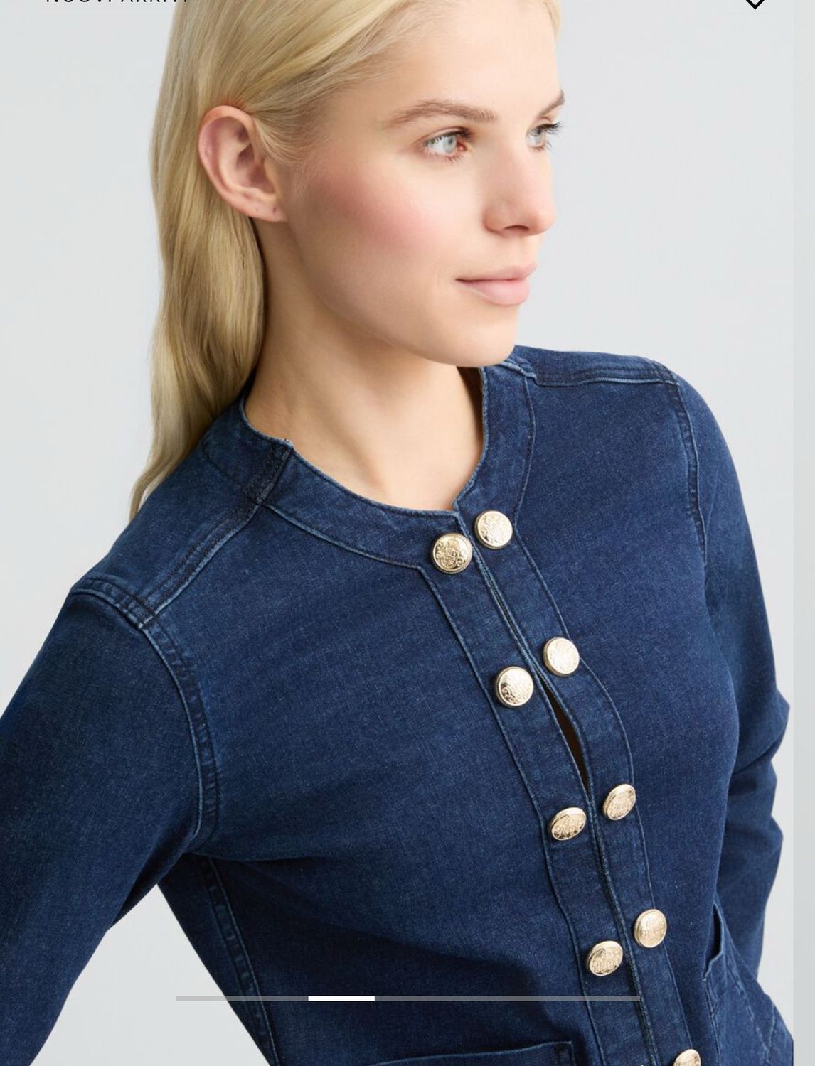Giacca LIU JO di jeans con bottoni gioiello