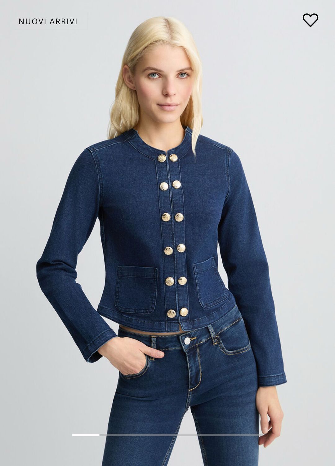Giacca LIU JO di jeans con bottoni gioiello