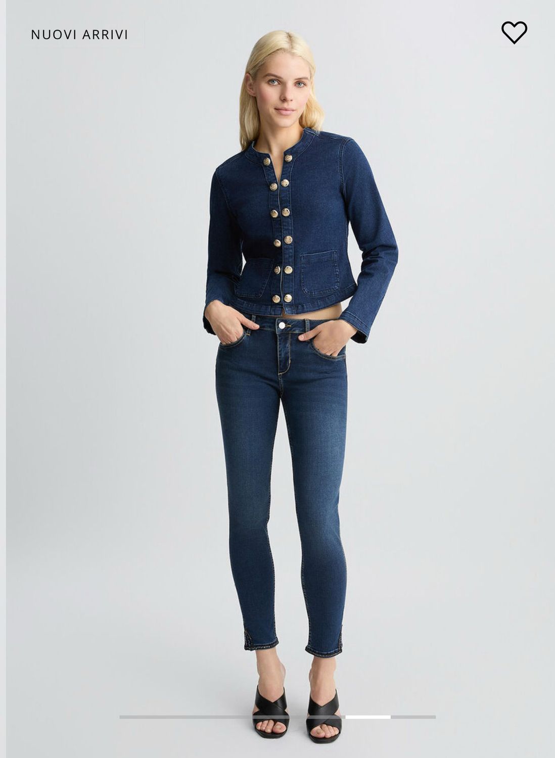 Giacca LIU JO di jeans con bottoni gioiello