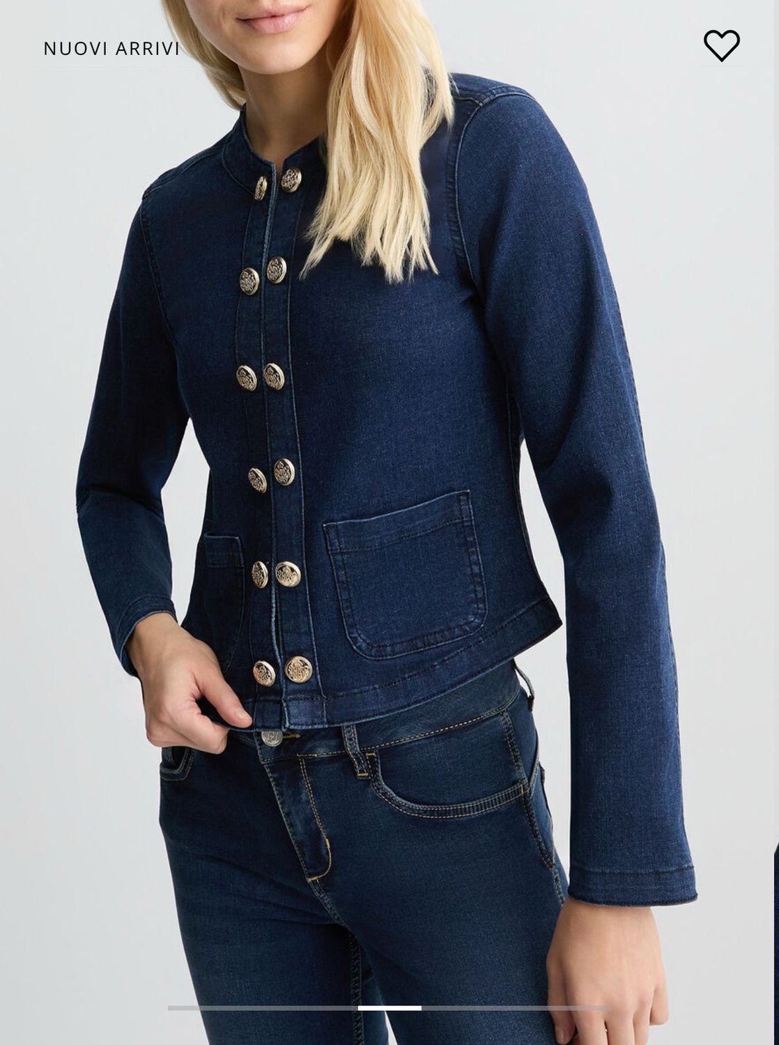 Giacca LIU JO di jeans con bottoni gioiello
