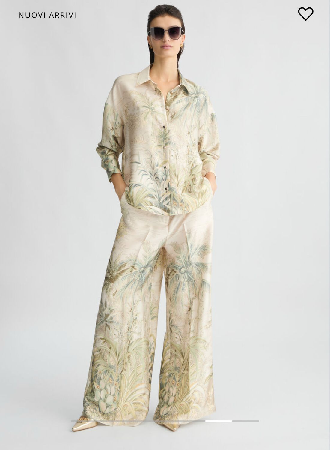 Pantalone LIU JO a palazzo in twill stampato