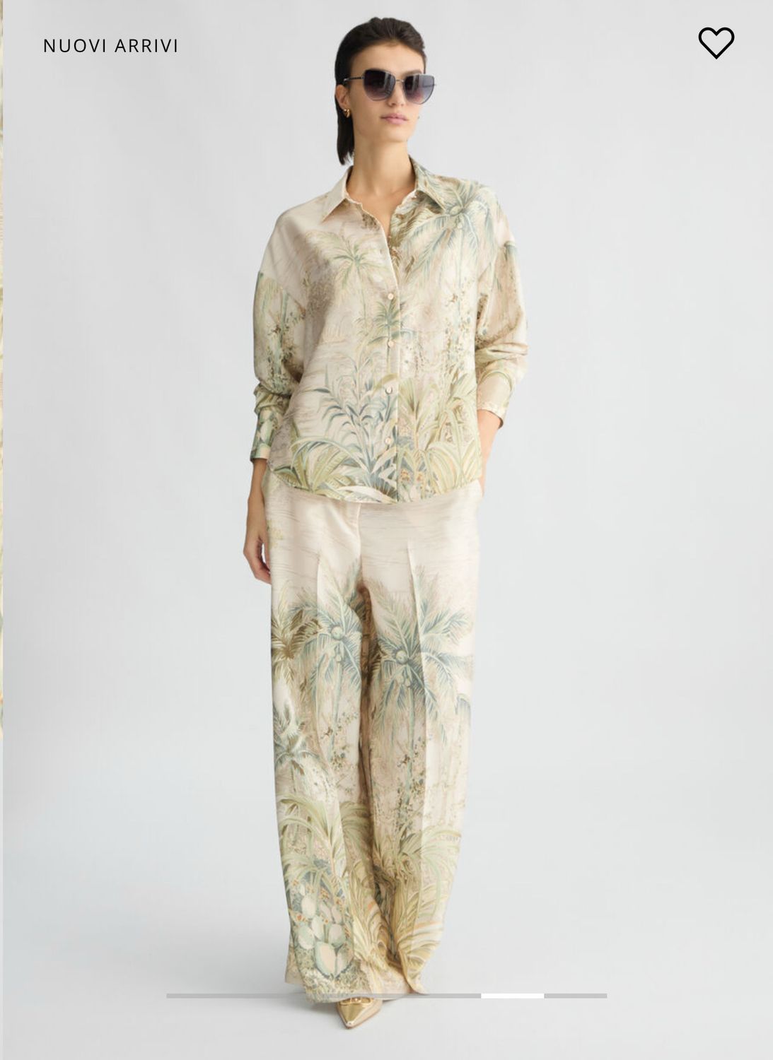 Pantalone LIU JO a palazzo in twill stampato