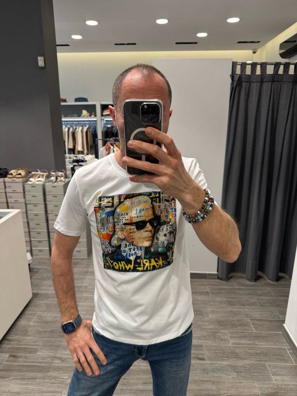 T-shirt iconica BOB Karl Lagerfeld
