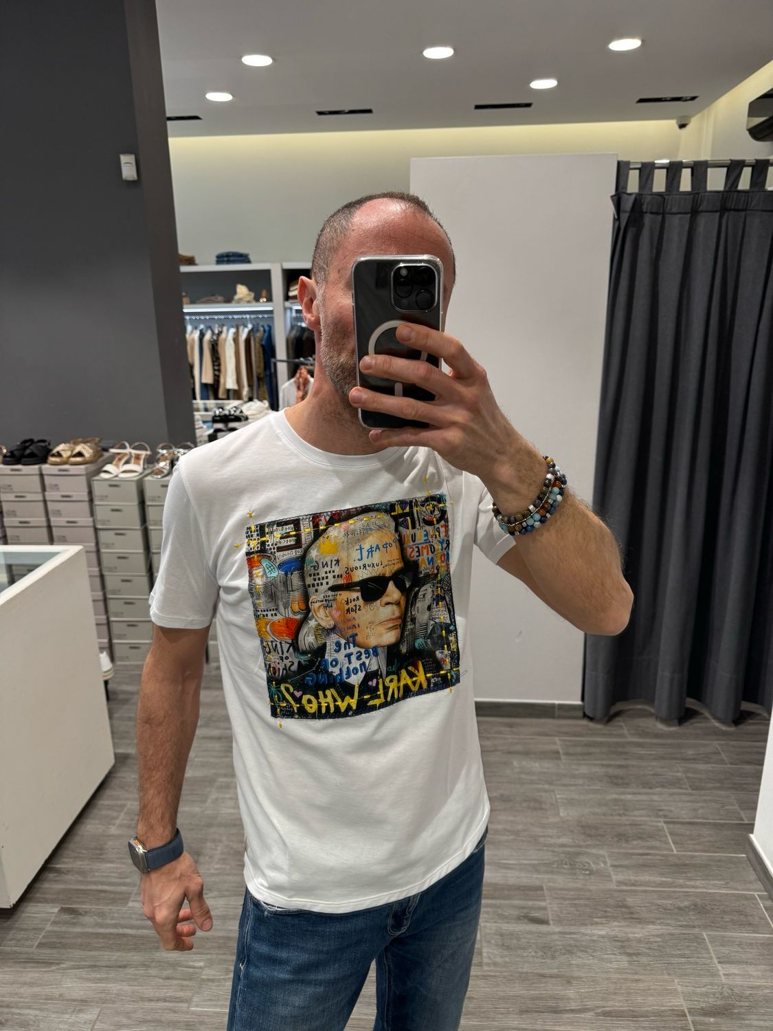 T-shirt iconica BOB Karl Lagerfeld