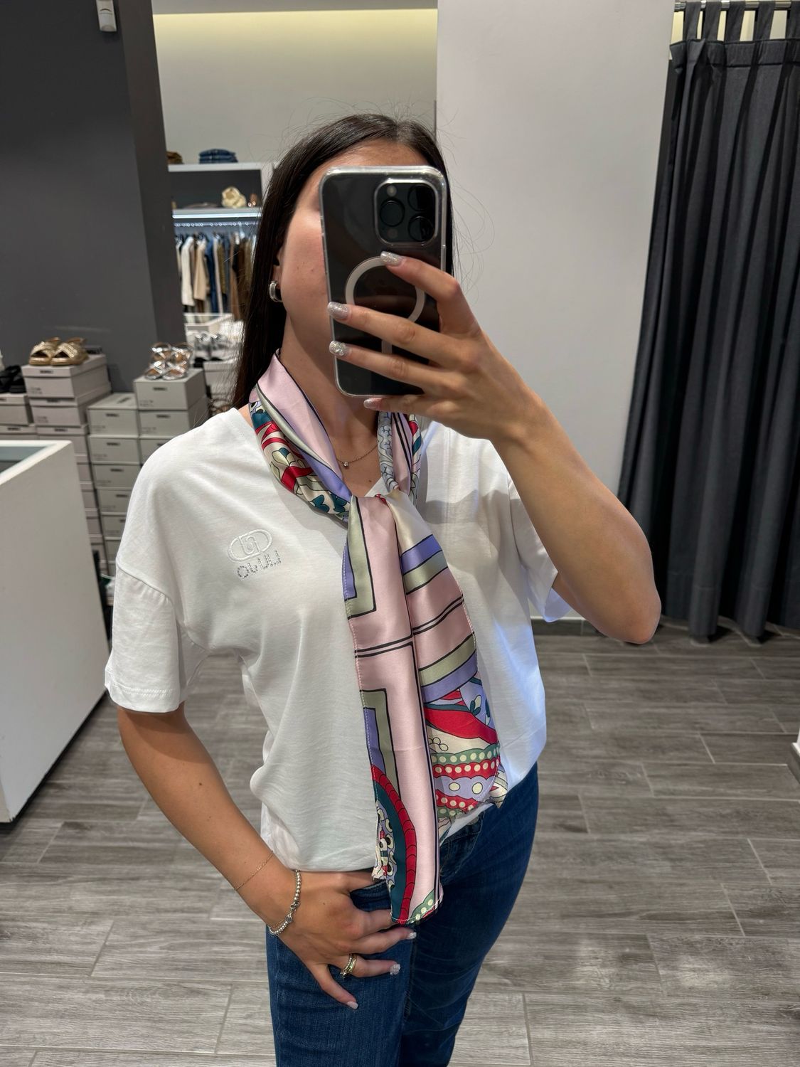 T-shirt LIU JO con foulard