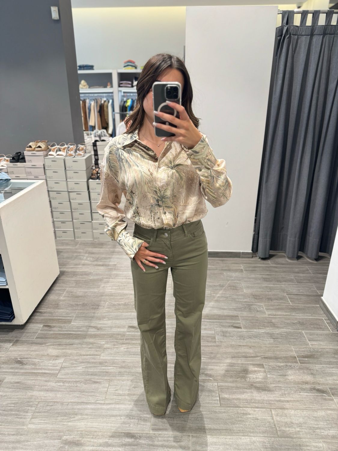 Pantalone a zampa in cotone LIU JO