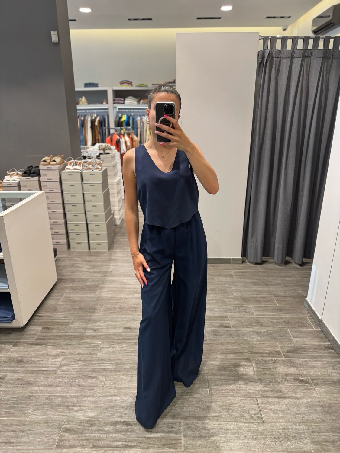 Pantalone misto lino Kaos