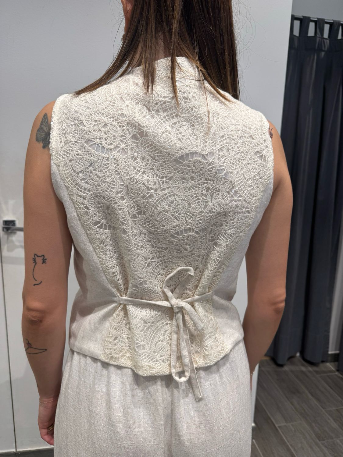 Gilet misto lino Kaos