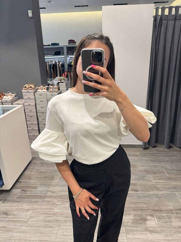 T-shirt con voulant LIU JO