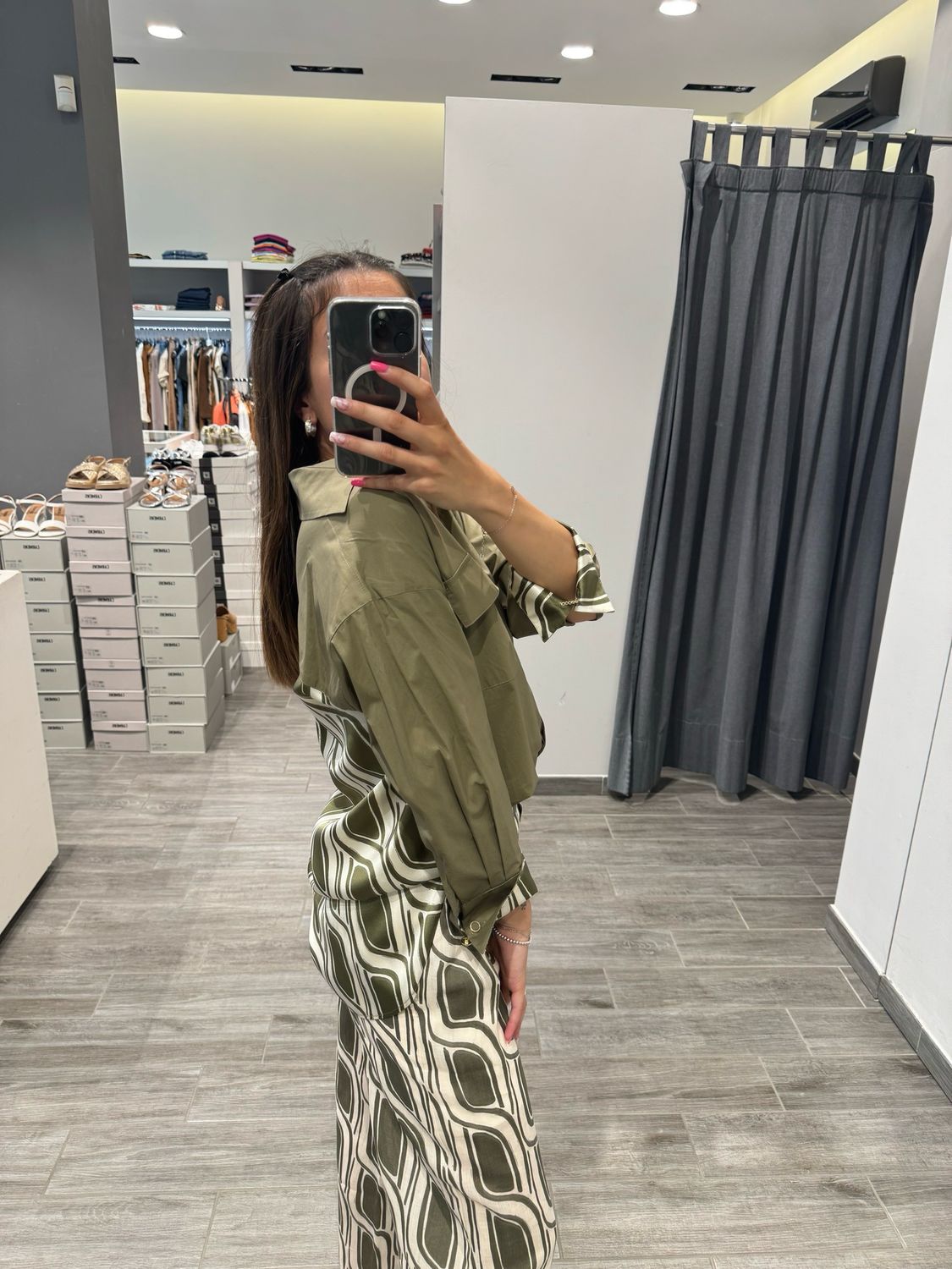 Camicia in popeline e viscosa LIU JO