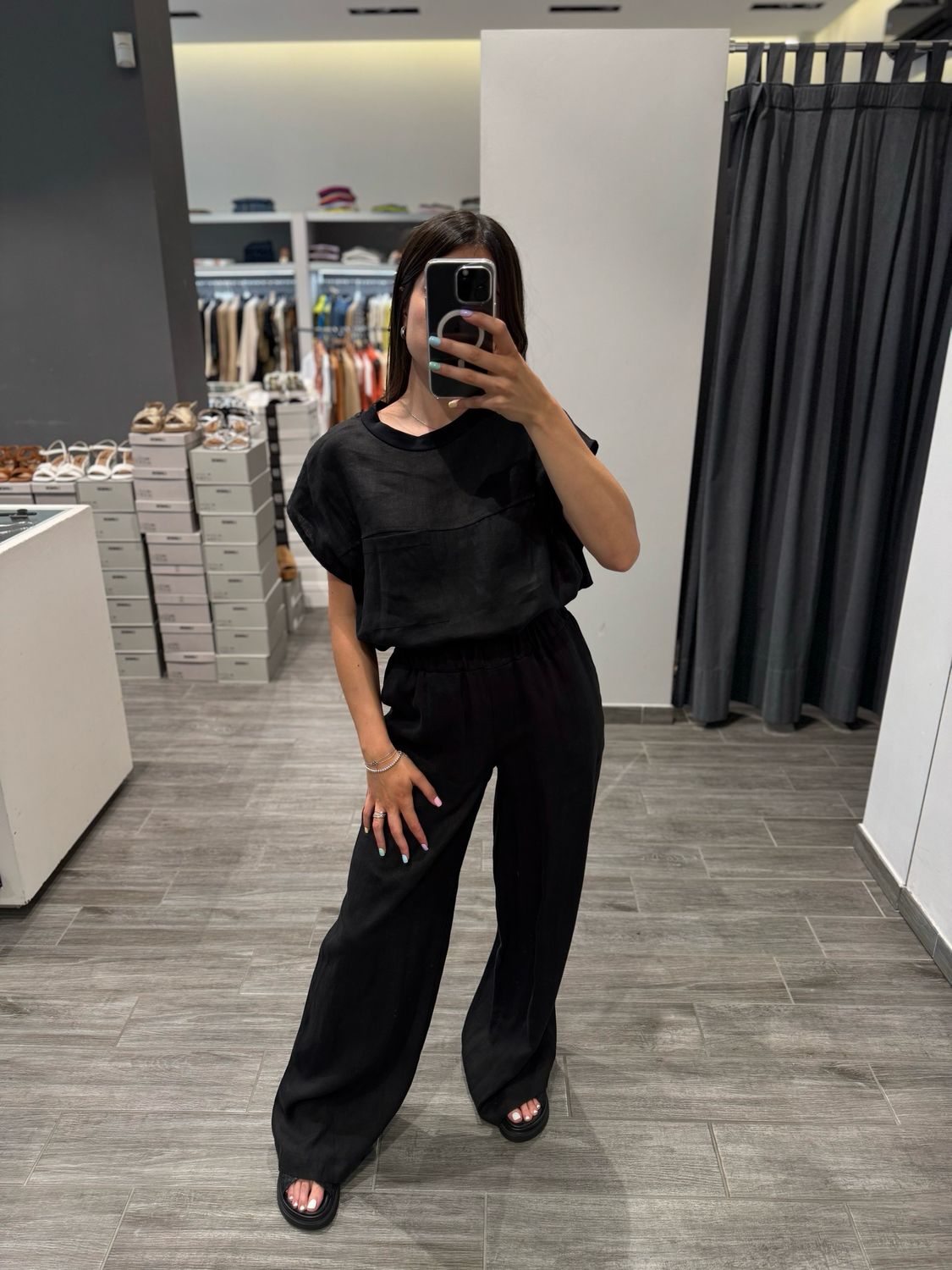 Blusa lino e cotone ICONA
