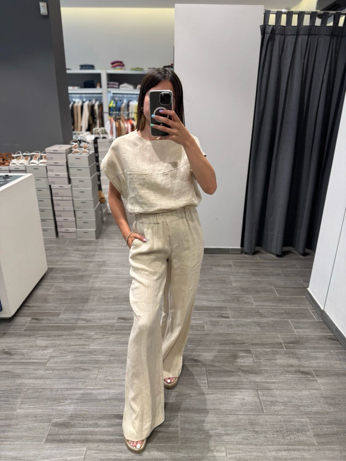 Pantalone in lino ICONA
