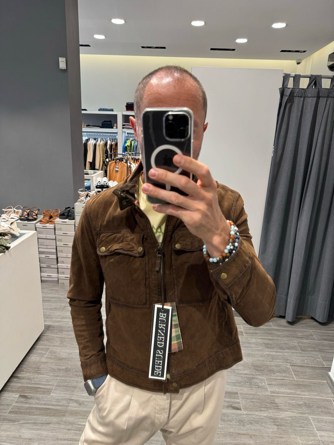 Giubbino in camoscio The Jack
