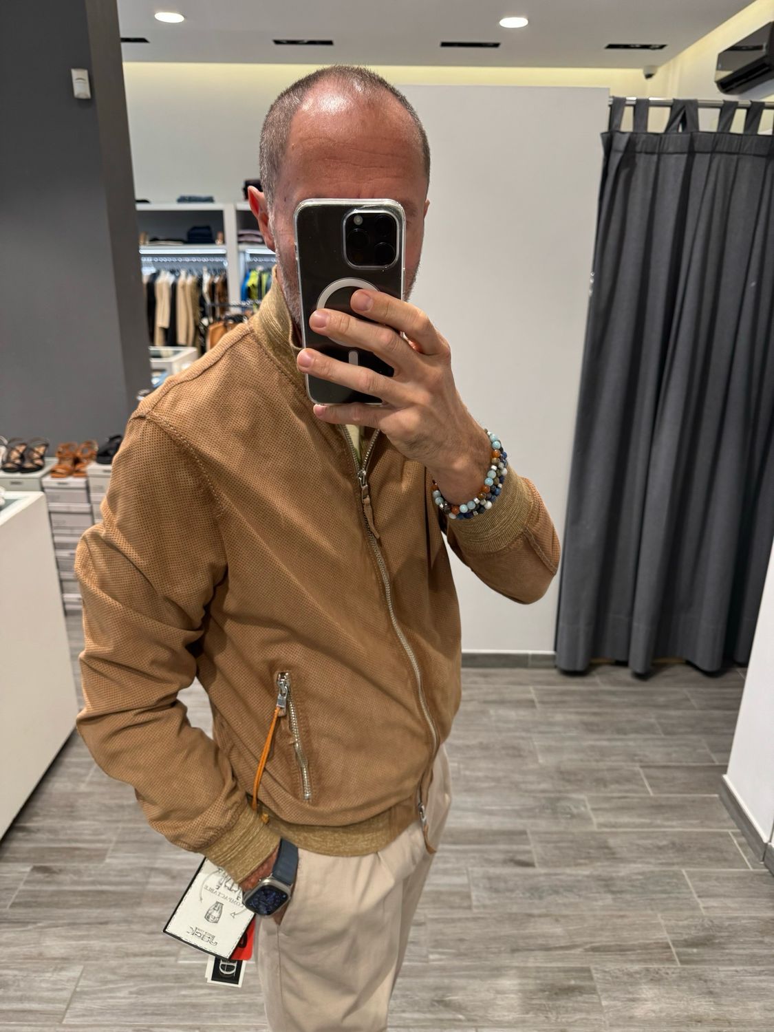 Giubbino in camoscio The Jack