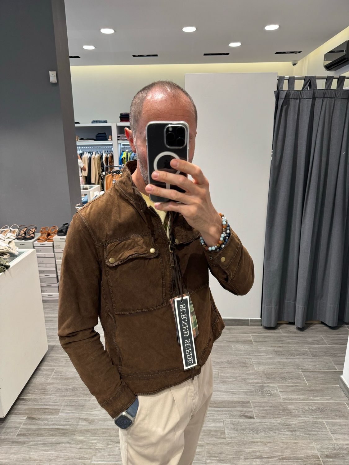 Giubbino in camoscio The Jack