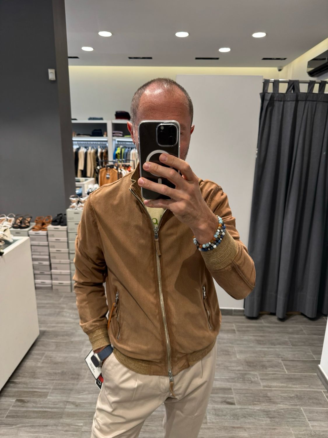 Giubbino in camoscio The Jack