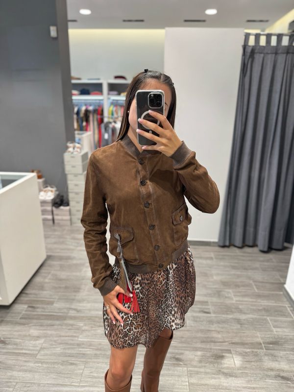 Giubbino in camoscio The Jackie