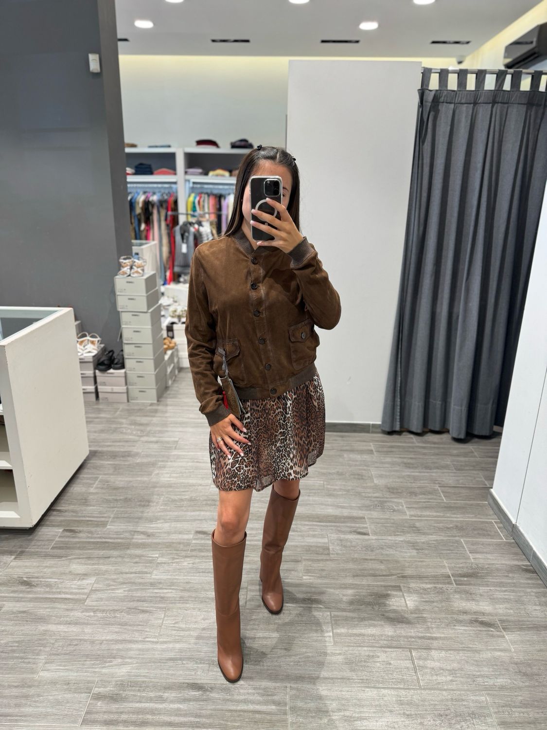 Giubbino in camoscio The Jackie