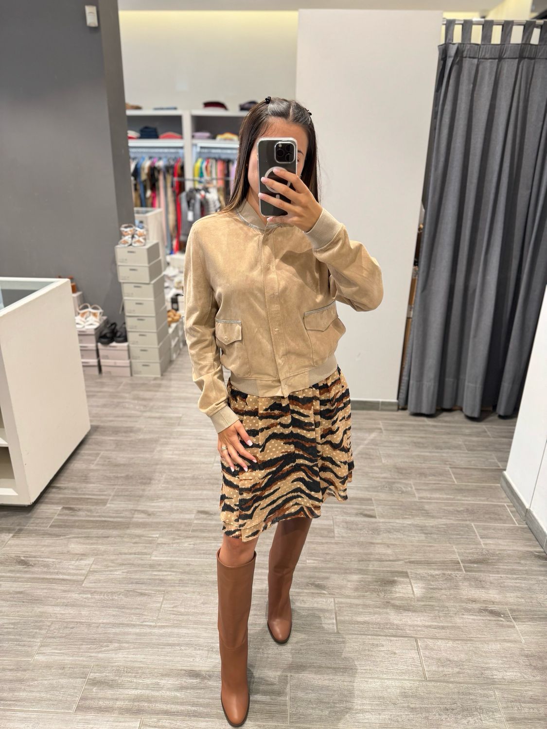 Giubbino in camoscio The Jackie