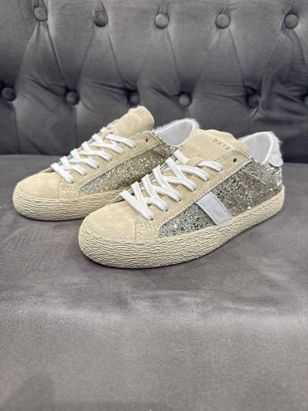 DATE Hill Low glitter-platinum