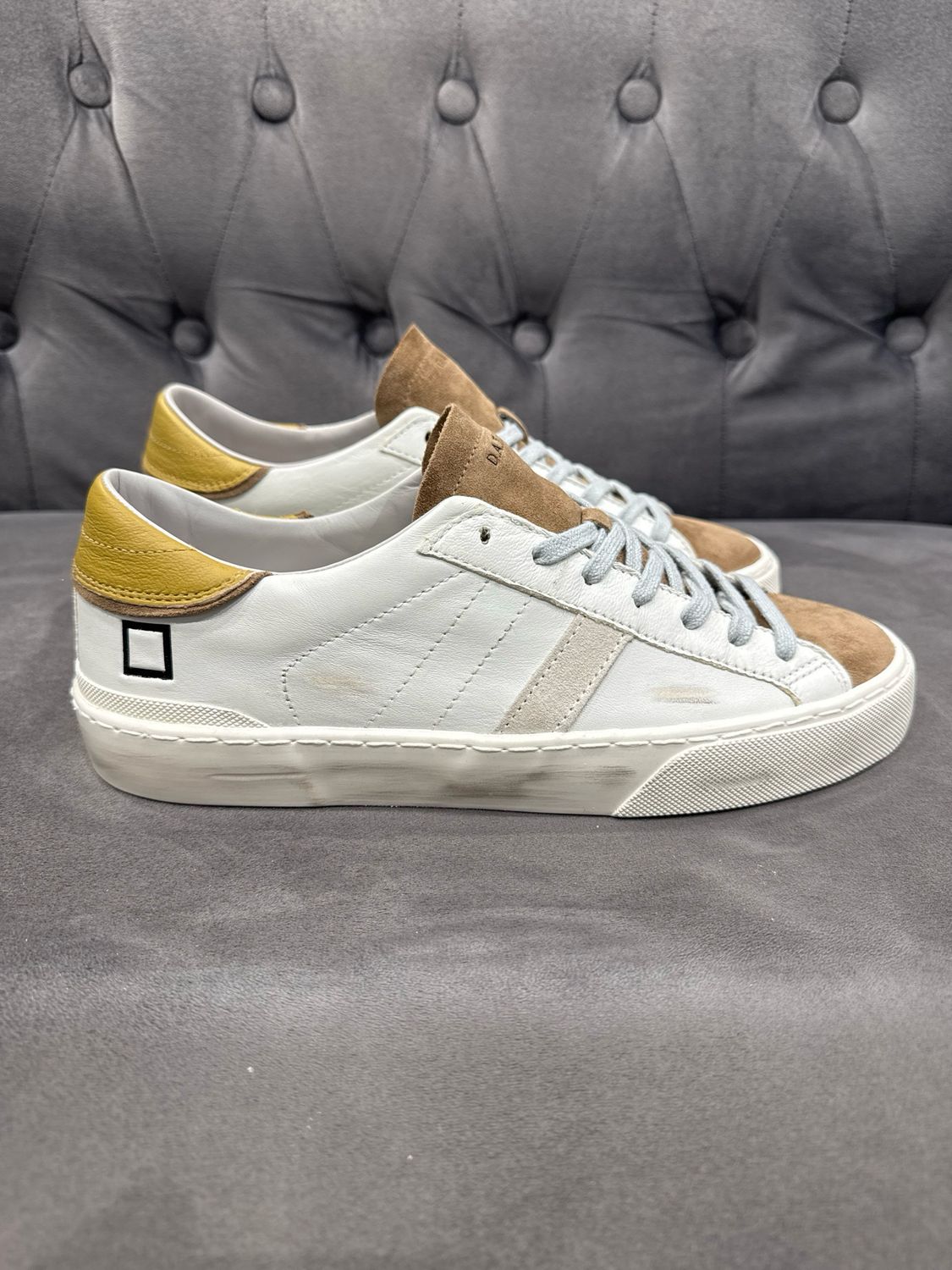 DATE Hill Low scratch-white-mustard